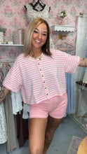 Load image into Gallery viewer, Pink Cream Striped Top
