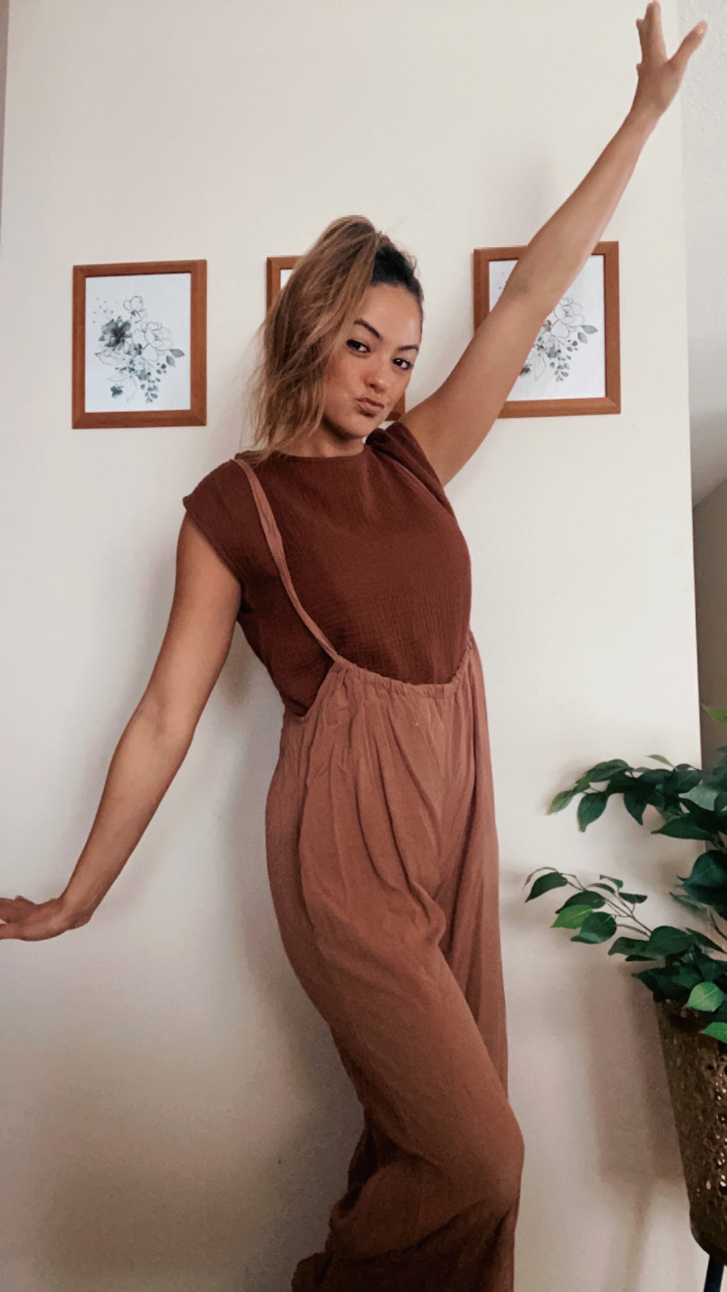 Amber Brown Jumpsuit