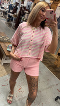 Load image into Gallery viewer, Pink Cream Striped Top
