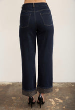 Load image into Gallery viewer, Leopard Cuff Denim Jeans
