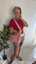 Load image into Gallery viewer, Striped BW Gameday Shorts
