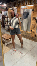 Load image into Gallery viewer, Ash Black Denim Shorts
