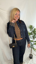 Load image into Gallery viewer, Leopard Cuff Denim Jeans

