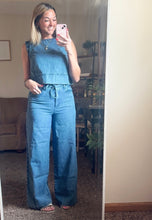 Load image into Gallery viewer, Denim Striped Pants (Set)
