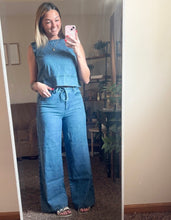 Load image into Gallery viewer, Denim Striped Pants (Set)
