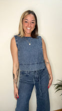 Load image into Gallery viewer, Denim Striped Top (Set)
