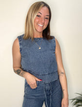 Load image into Gallery viewer, Denim Striped Pants (Set)
