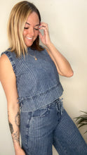Load image into Gallery viewer, Denim Striped Pants (Set)
